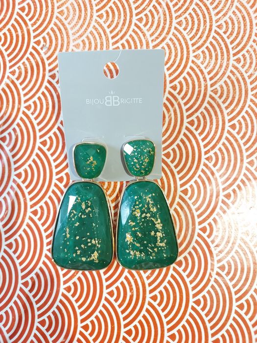 brincos verdes bijou brigitte