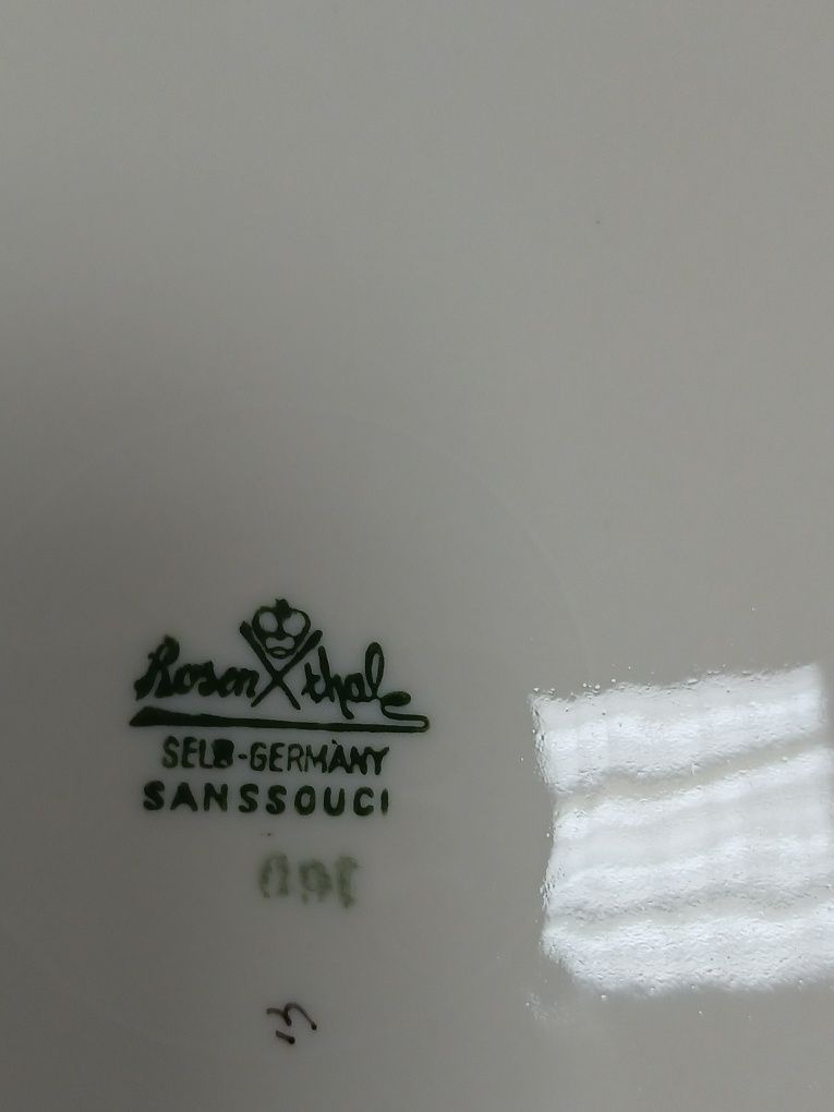 Rosenthal Sansoucci niebieski wzór serwis 5-6 osob