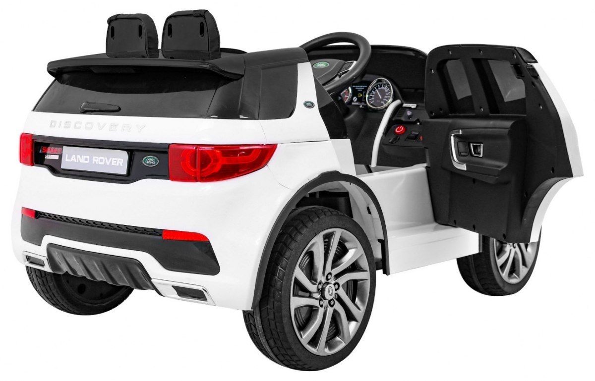 Pojazd Land Rover Discovery Biały + 5-pkt pasy + Regulacja siedzenia