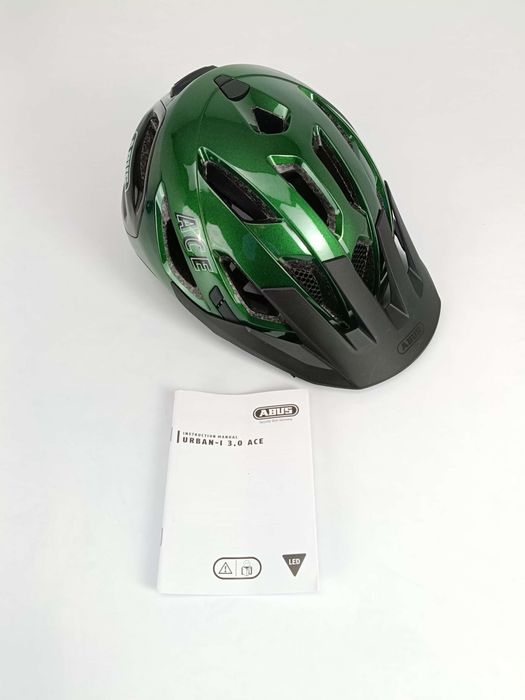 Kask rowerowy Abus Urban-I 3.0 ACE zielony M 52-58 cm