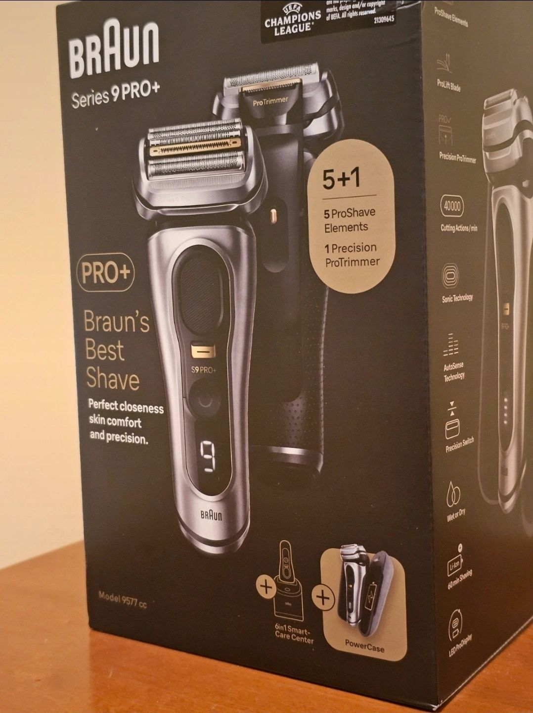Máquina Barbear Braun Series 9 PRO + c/ Power Case (Nova e Selada)