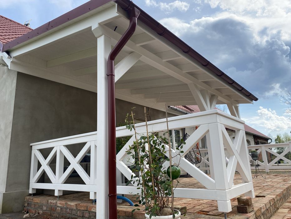 Zadaszenia tarasów, altany, wiaty garażowe, tarasy, itp.