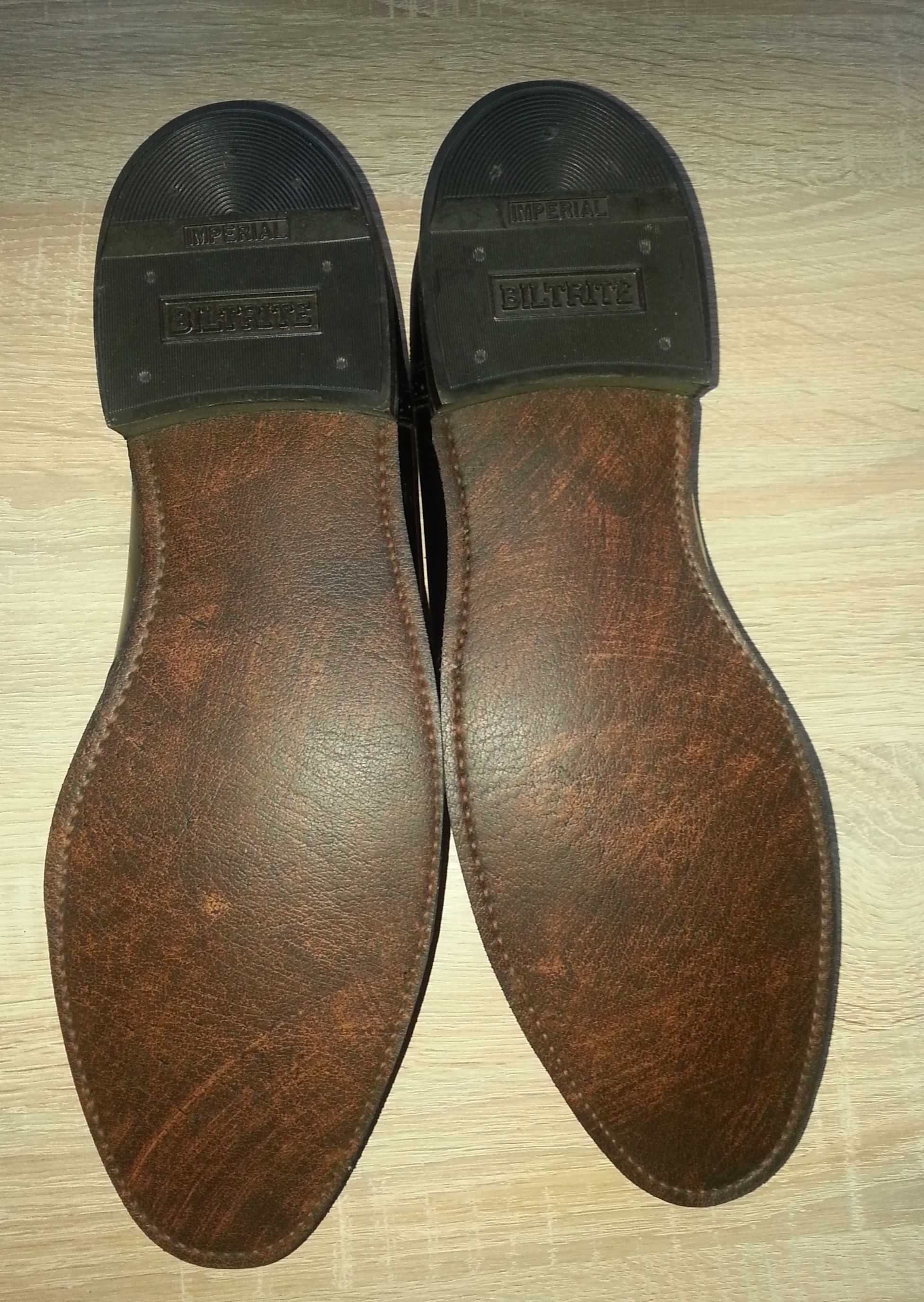 Туфли мужские Lehigh Biltrite Imperial оригинал кожаные разм 45 черные