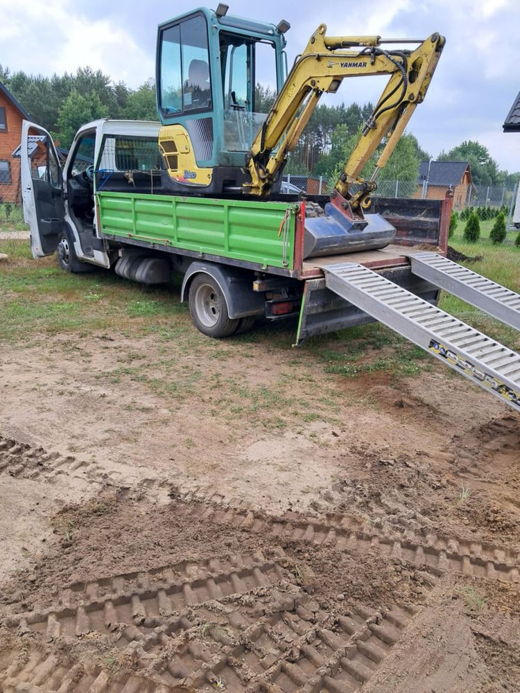 WOLNE TERMINY! Usługi minikoparką + wywrotka do  3,5 t