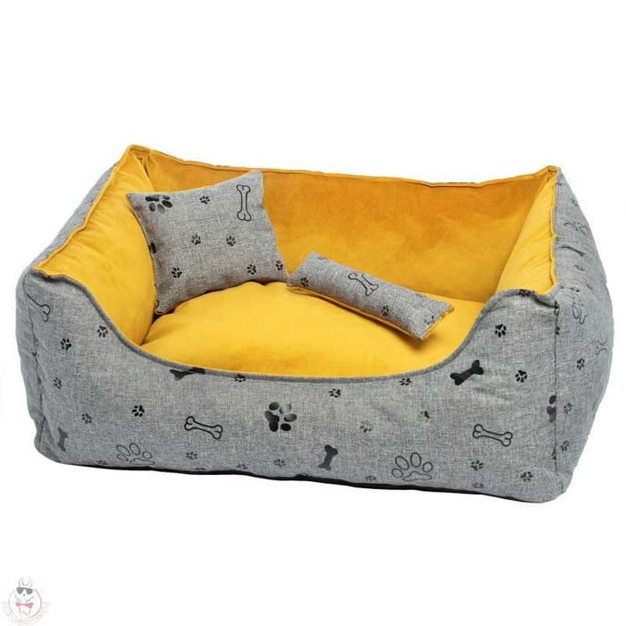 Legowisko Dla Psa i Kota Kanapa Apollo Czarne Łapki 60/50 Alelegowiska