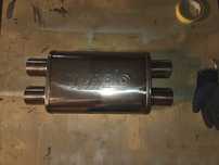 Tłumik Środkowy X-Pipe 63,5mm TurboWorks LT 409SS 355mm