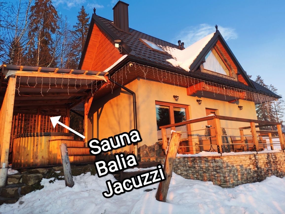 Domek w górach z sauna altana balia jacuzzi