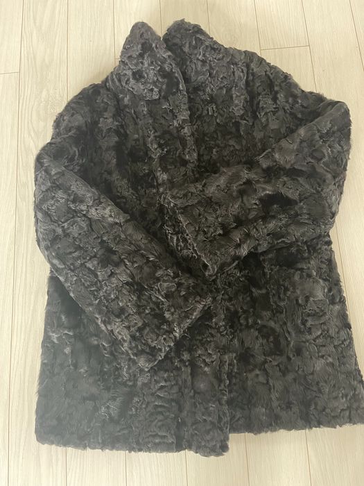 Кожушок чорний Каракуль, натуральний, новий розмір 48-50