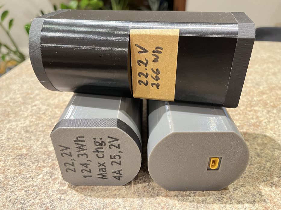 Obudowa bateri napędu SUP Itiwit, powiększona 266Wh, 21700 2p6s, 12Ah