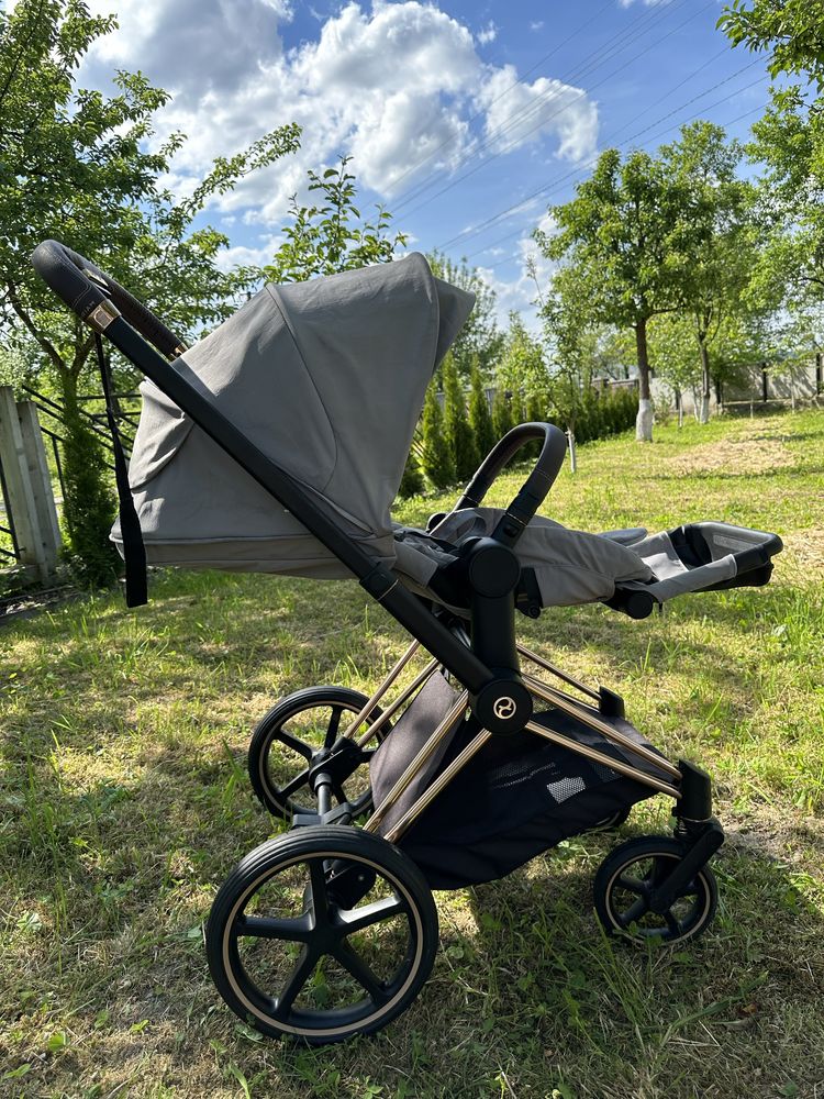 Продам коляску Cybex Cybex Priam 3.0 2 в 1 Soho Grey шасі Rosegold