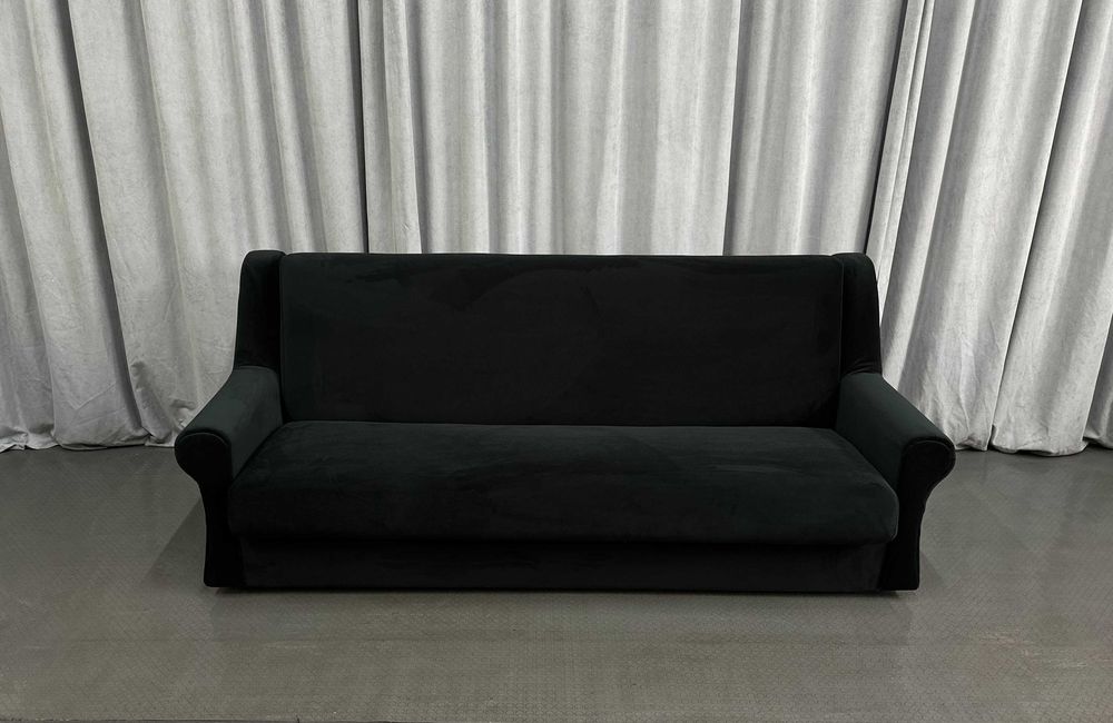 Велюровий диван-трійка/розкладний/чорний/дивани/меблі з Європи