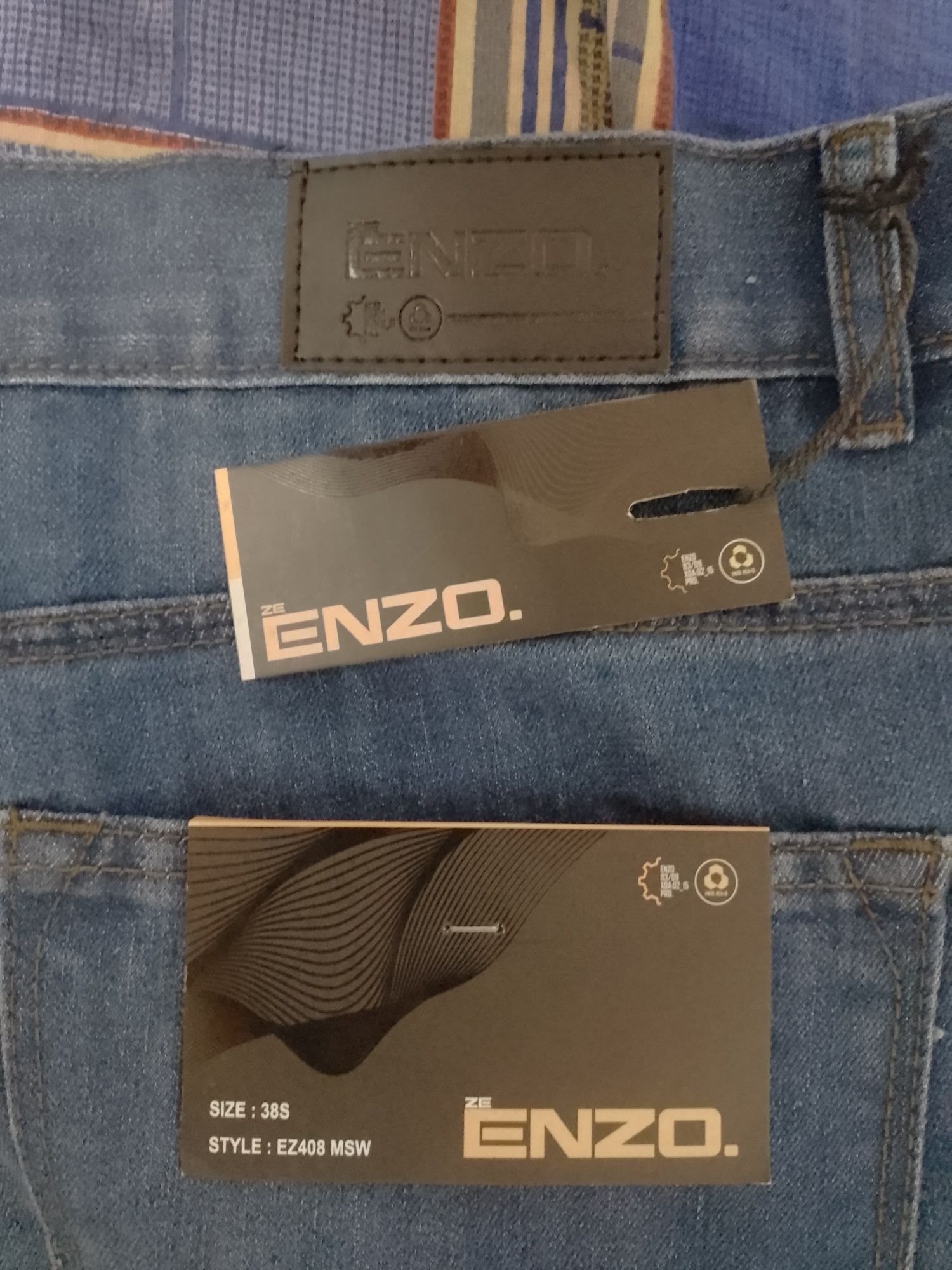 Джинси сині чоловічі ze ENZO розмір (size) 38s