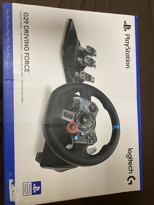 Игровой руль с педалями