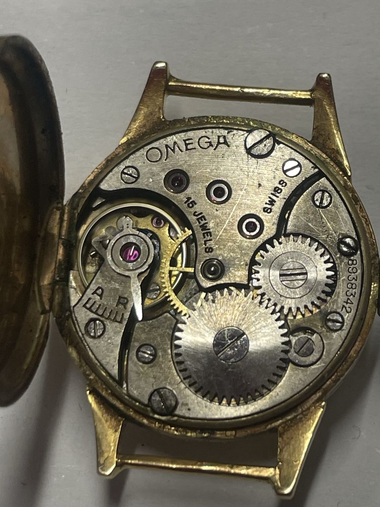 Omega 15 Jewels Złoty zegarek 1935 r damski !
