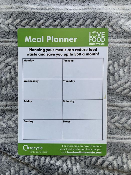 Meal planner magnetyczny planer posiłków tygodniowy A5