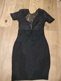 sukienka ZARA czarna elegancka