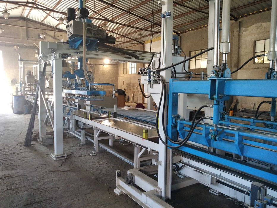 Linia WETCAST do produkcji płyt ogrodzenia i innych wyrobów z betonu