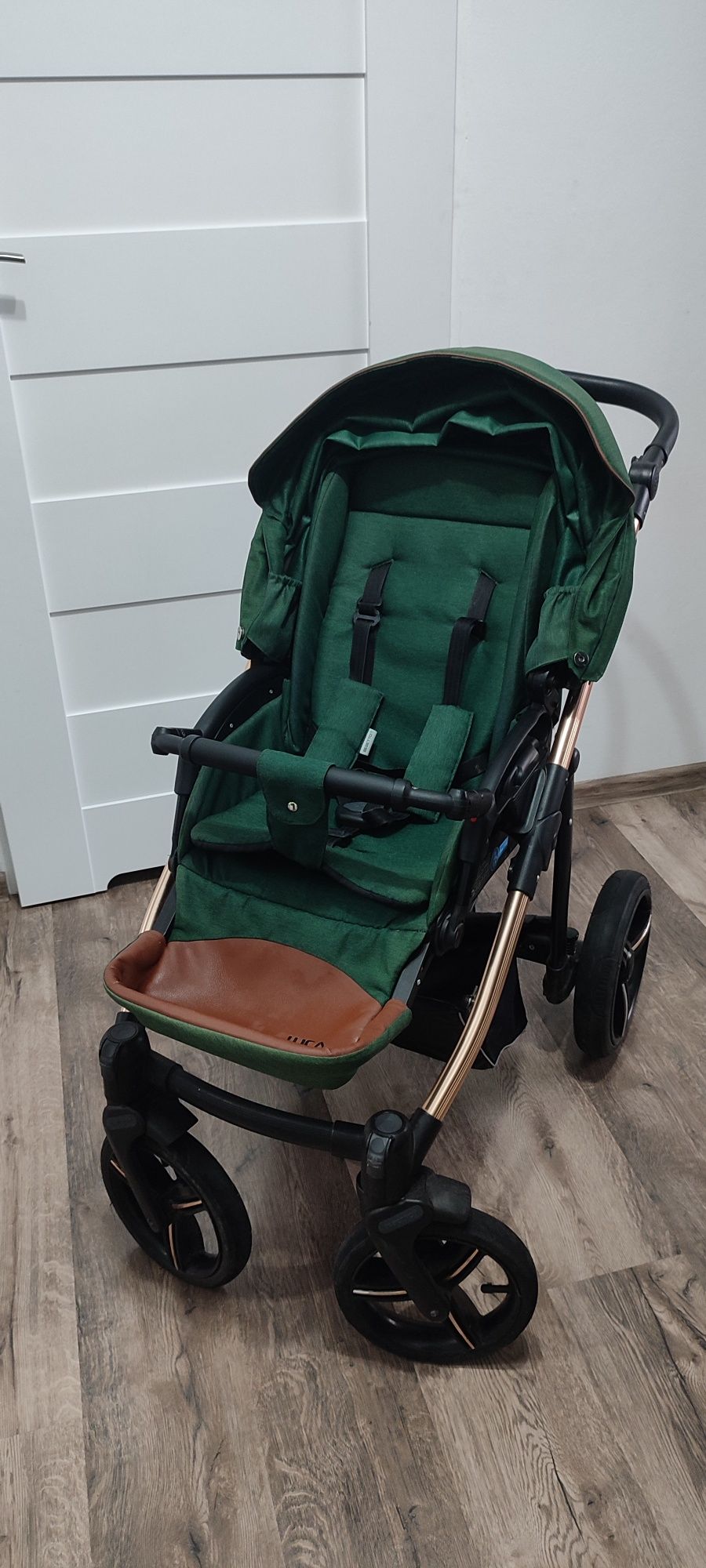 Wózek Bebetto 2w1 + śpiworek cottonmoose