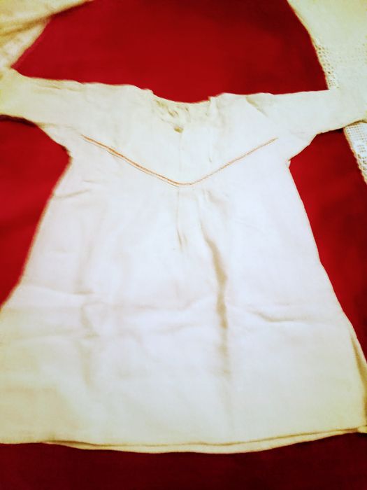 Camisa de traje de folclore muita antiga  em linho