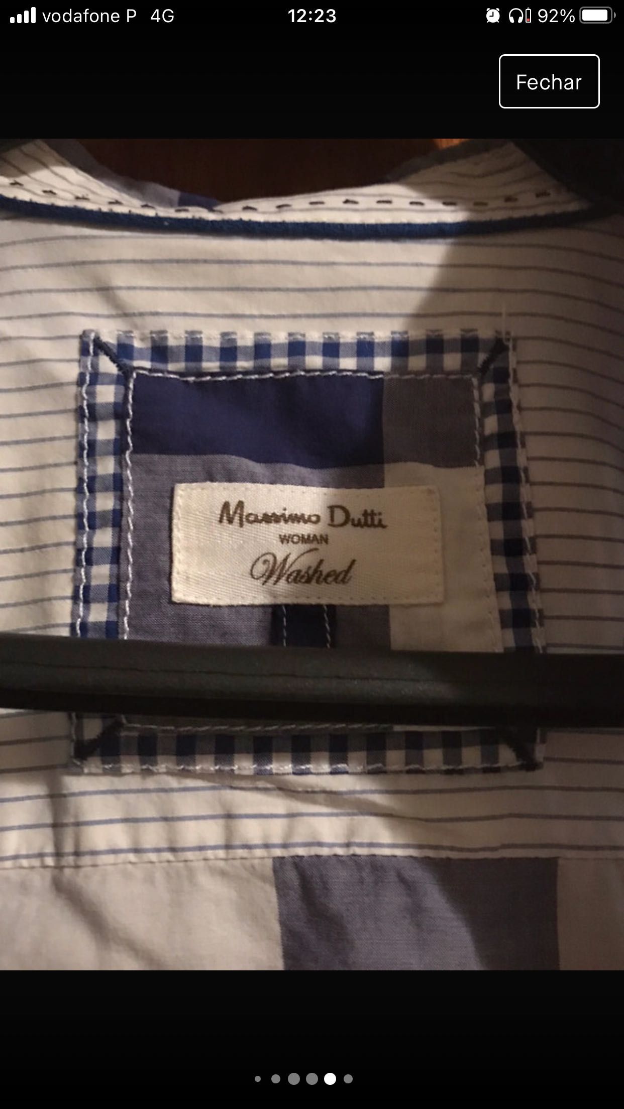 Camisa xadrez da Massimo Dutti