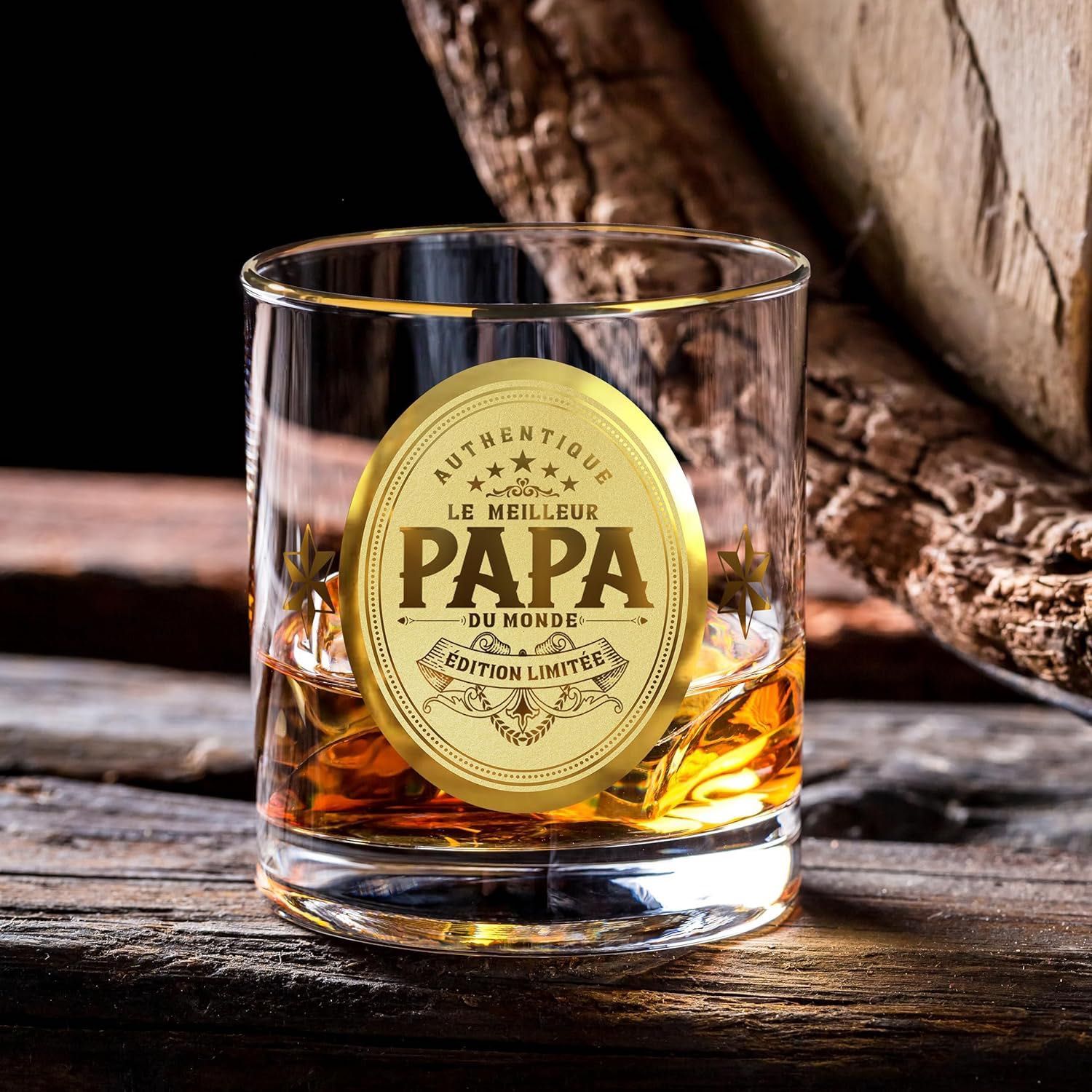 Szklanki do whisky PAPA dla dziadka taty urodziny 330 ml 1 szt.