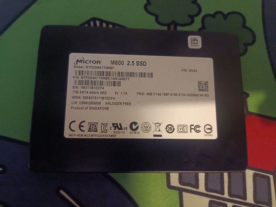 Dysk 1TB SSD 2'5" SATA