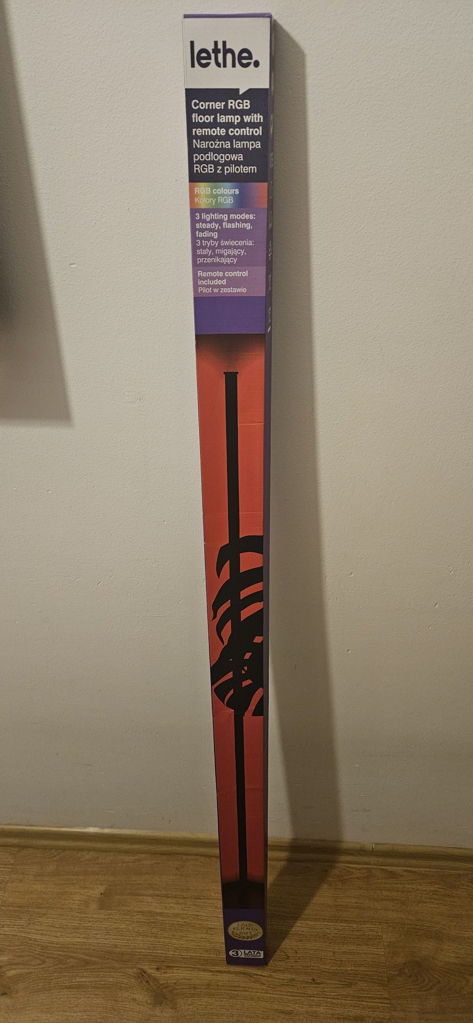 Lampa narożna Lethe