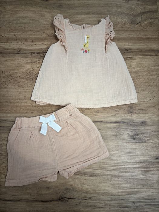 bawełniany komplet w stylu boho dwuczęściowy dla dziewiczych roz 68