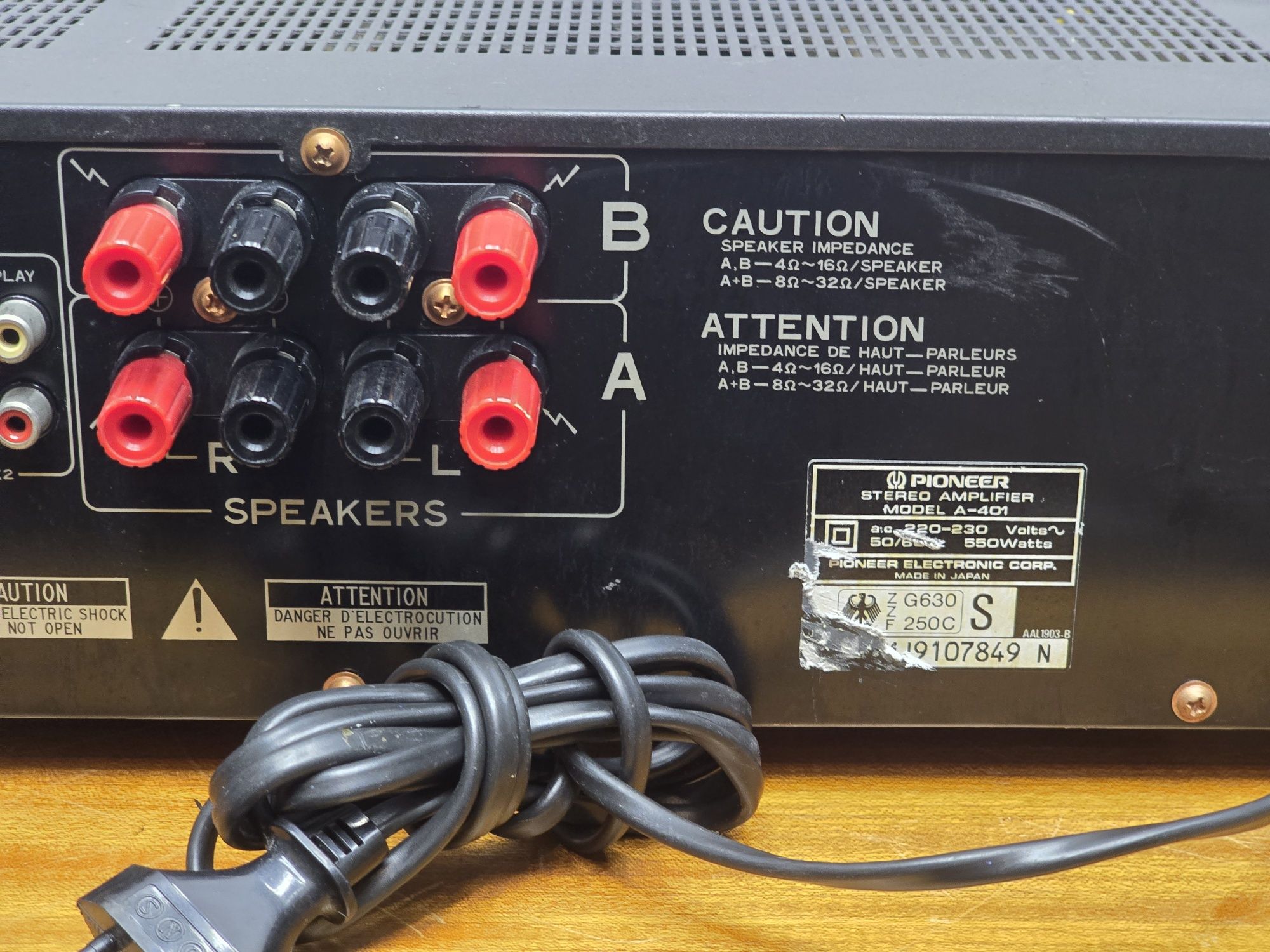 Pioneer A 401 Wzmacniacz audio stereo jak A 400
