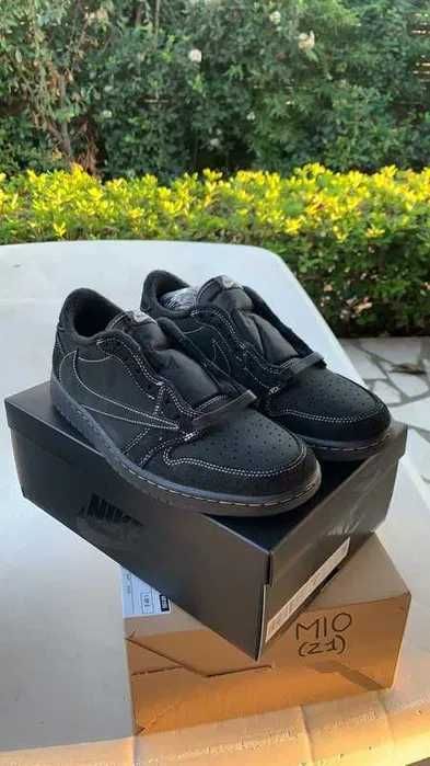 "Buty koszykówki "Jordan_1_Retro_Low_OG_SP_Travis_Scott_Black_R.41