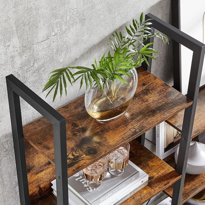 Vasagle Regał drabinkowy 14 półek metalowa rama styl  industrialny