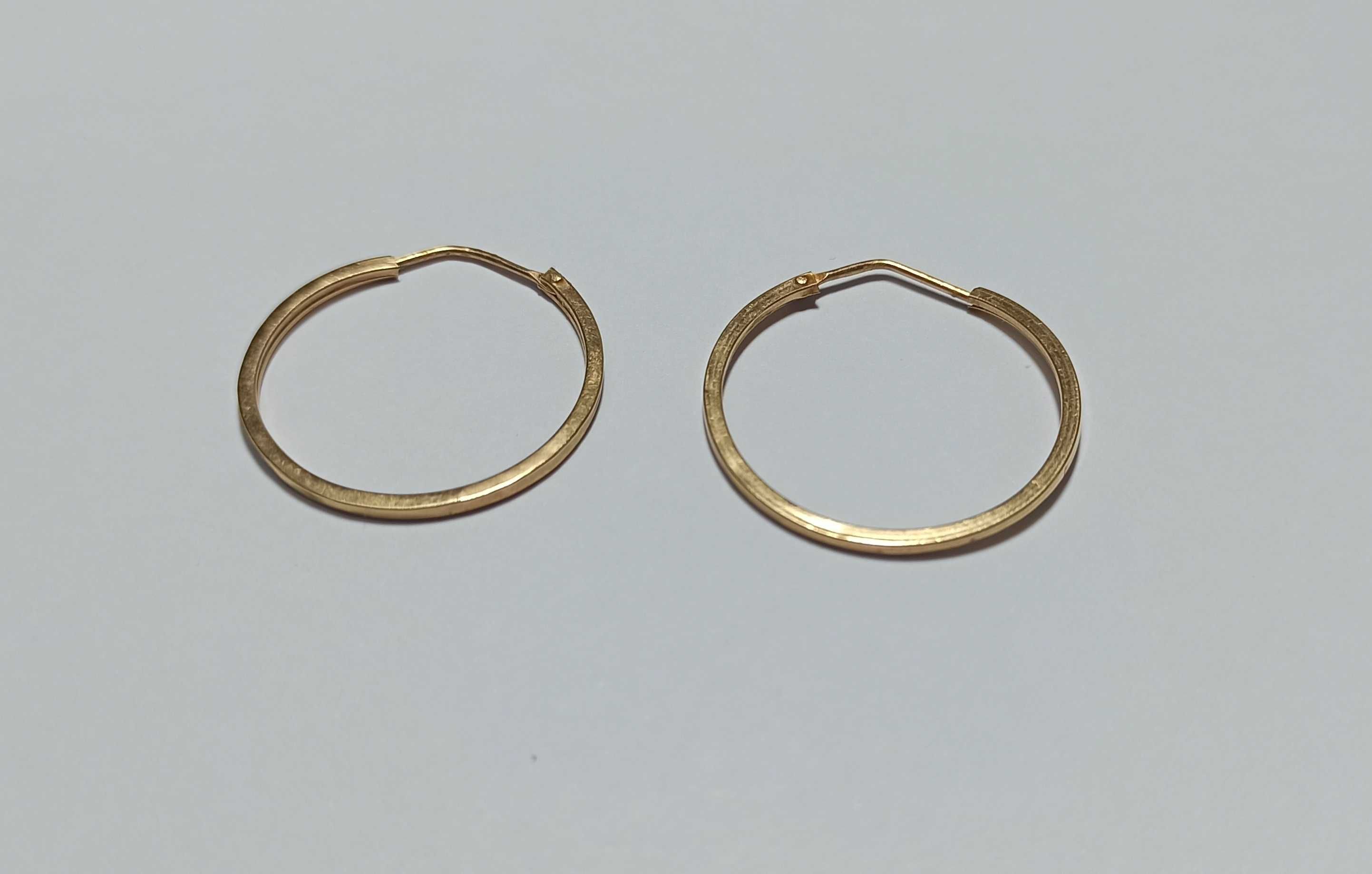 Złote kolczyki kółka 585 14K 1,25g Nowy Lombard Częstochowa