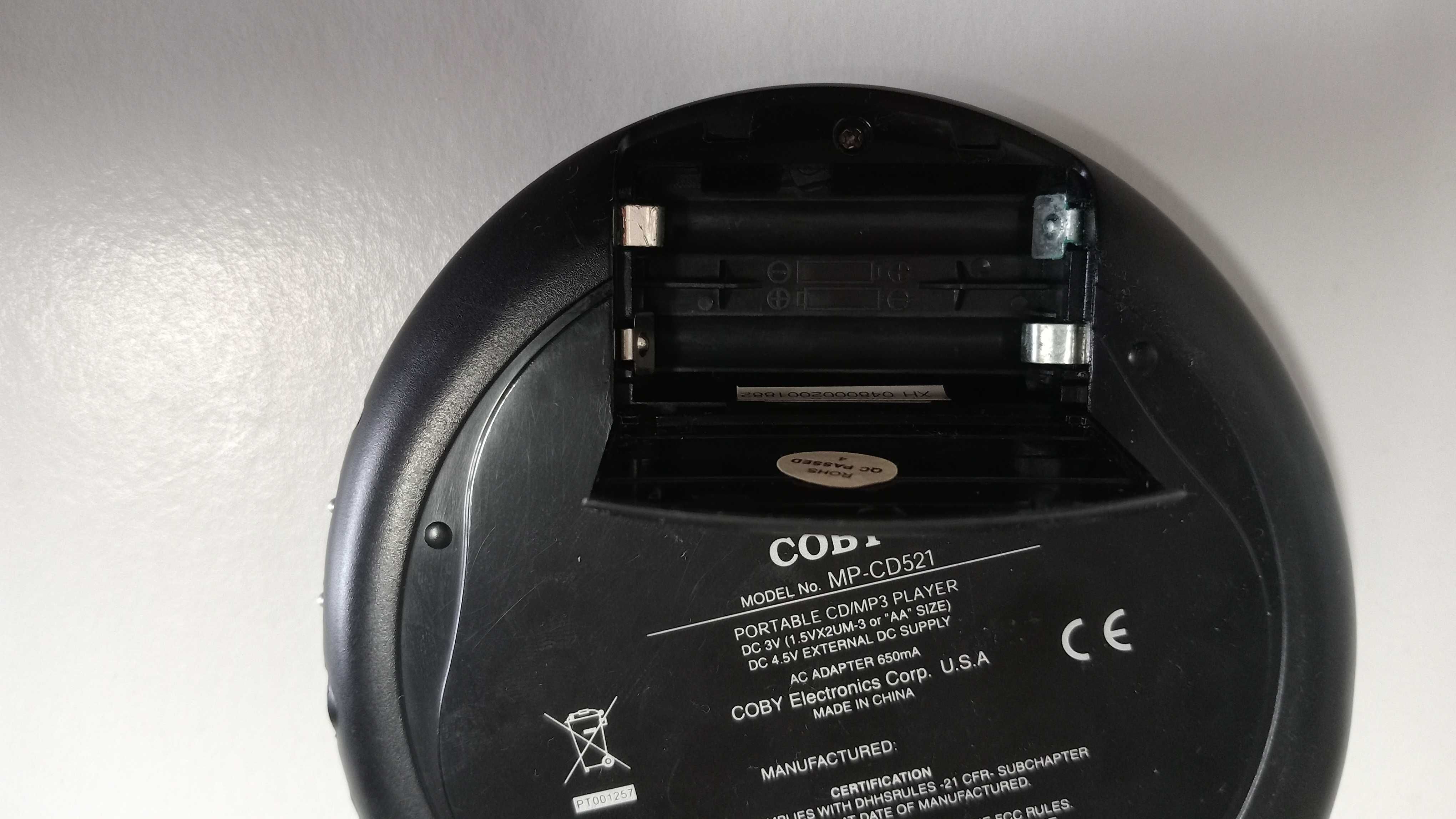 Leitor portatil de CD e CD-MP3 como novo
