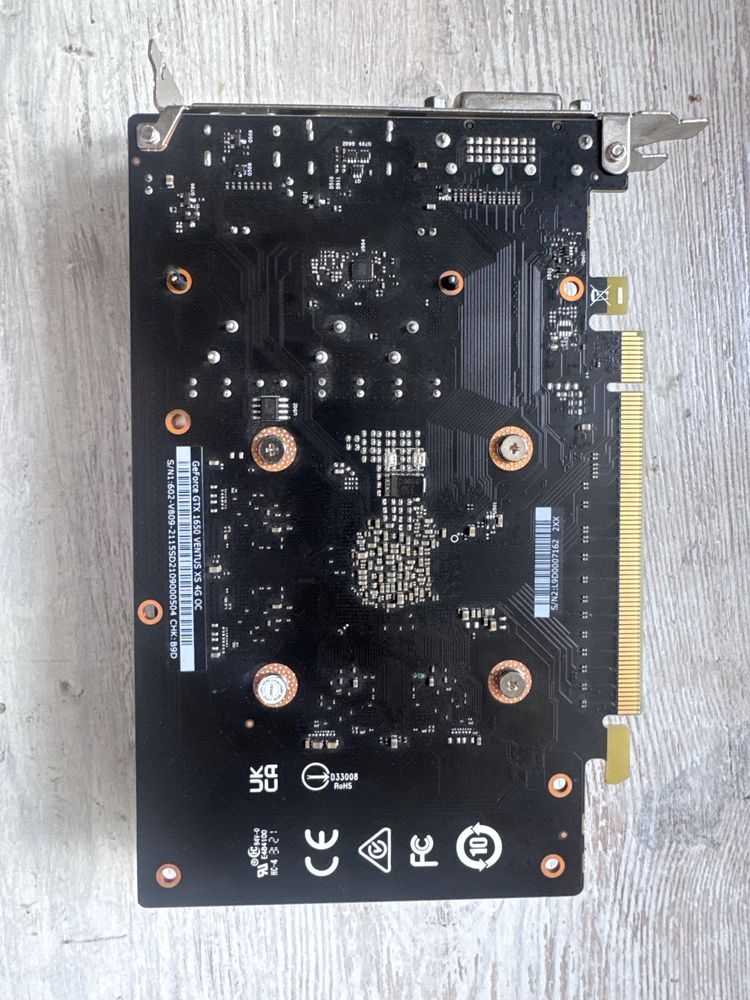 Видеокарта nVidia GeForce GTX 1650 MSI 4 gb