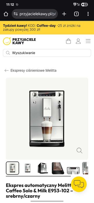 Ekspres Melitta Solo & Perfect Milk czarny E957-101 EU