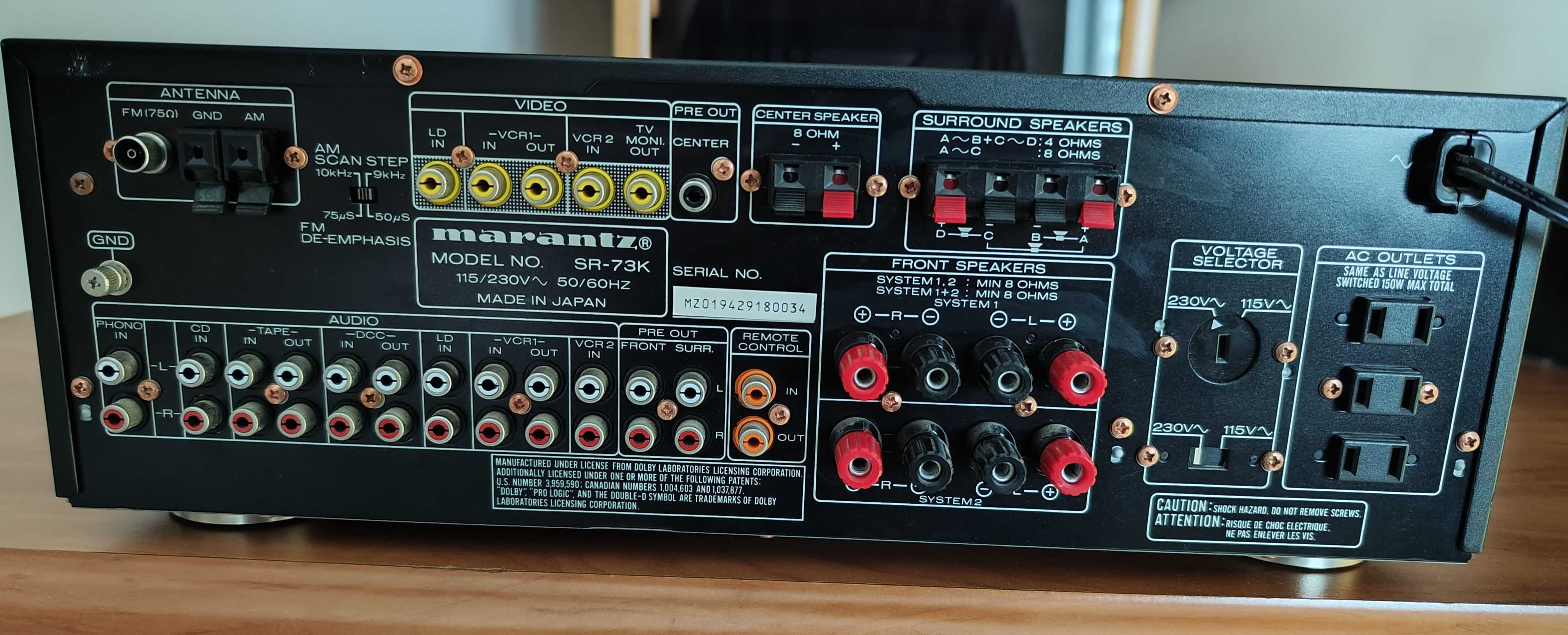 Sprzedam używany amplituner marki Marantz SR-73.