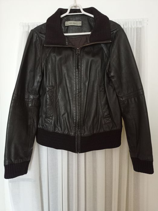 Zara Basic kurtka skórzana rozm L