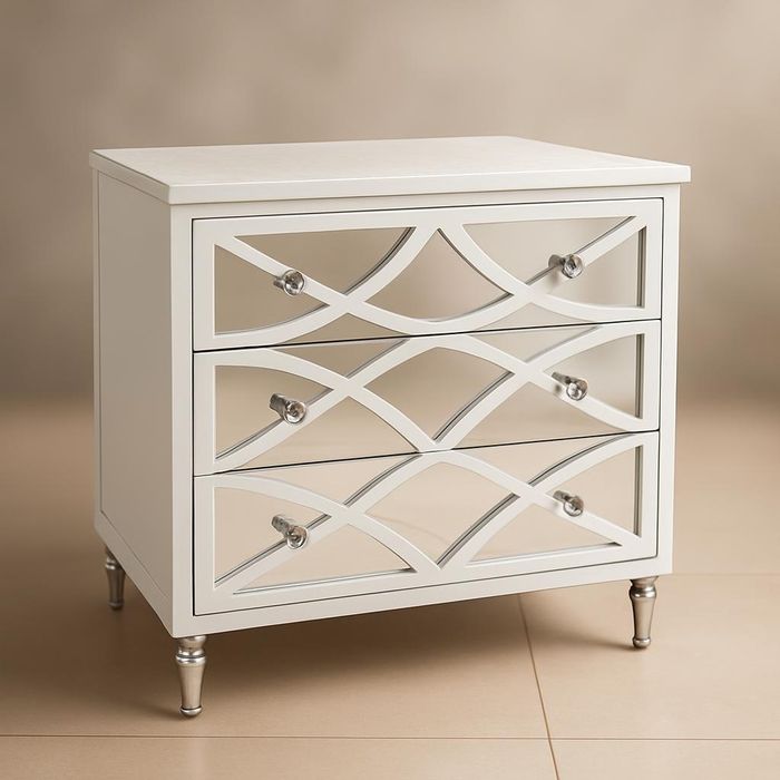 Szafka nocna, duża, nakastlik do sypialni, wysoki połysk