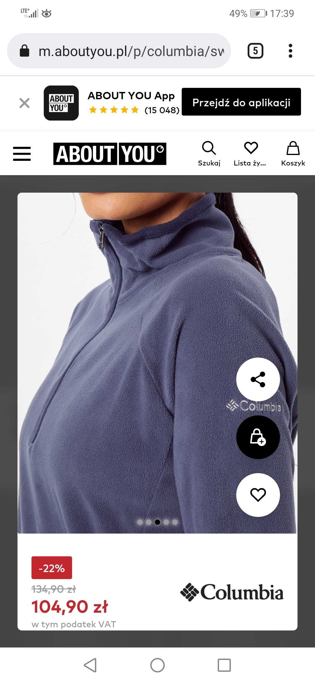 Polar, bluza damska Columbia xs
