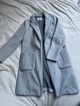 Szary płaszcz Pull & Bear