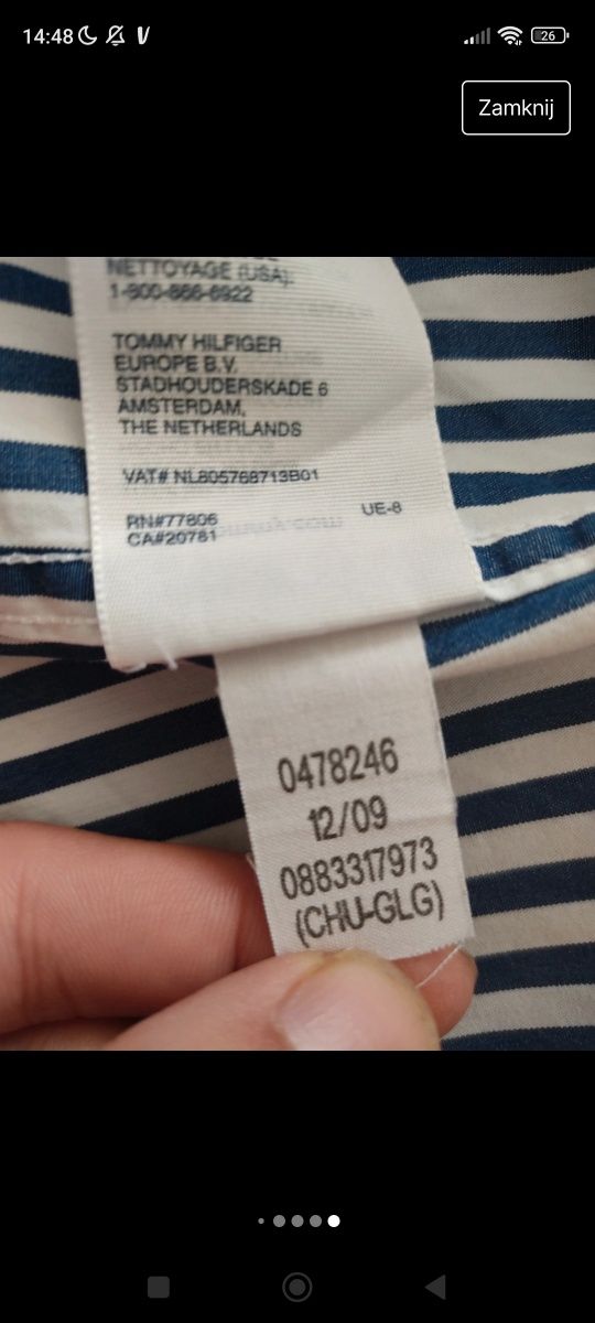 Męska koszula Tommy Hilfiger (XL)