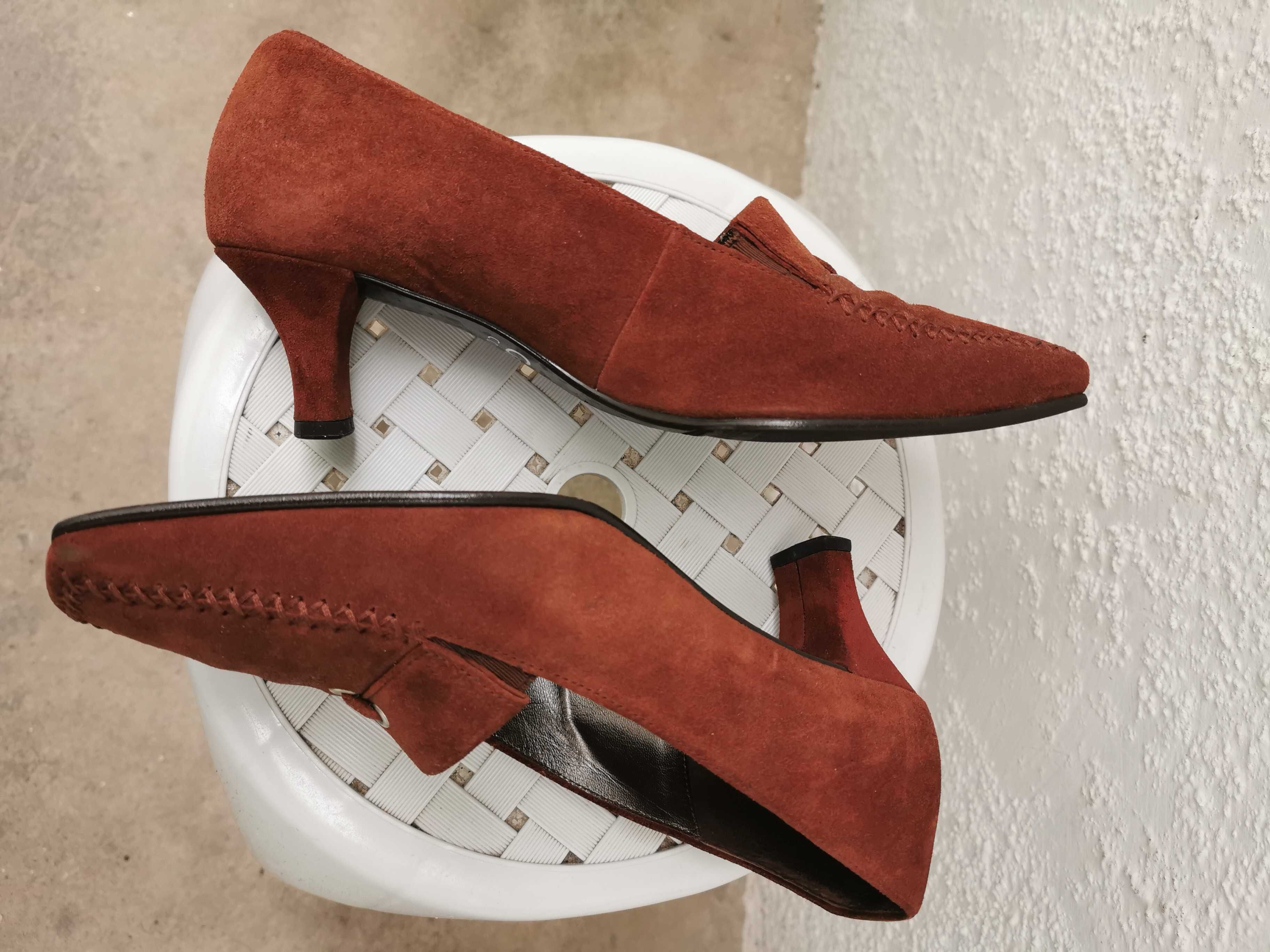 Sapatos senhora camurça