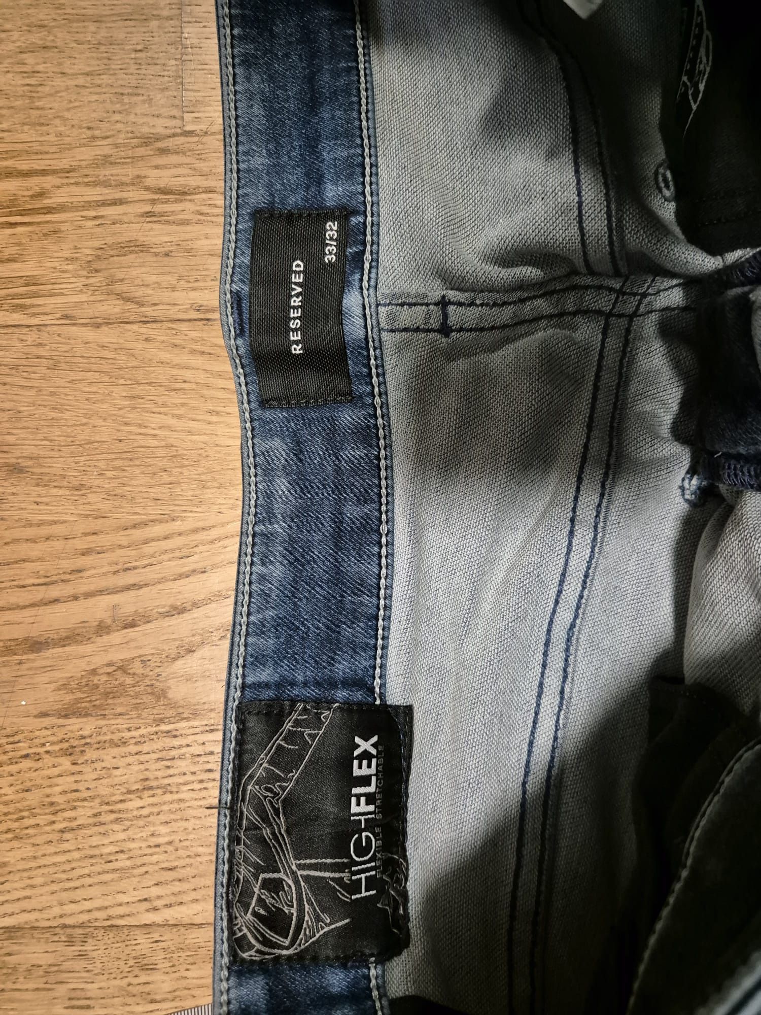 Spodnie Jeansy Reserved 33 / 32 Bawełna Oddychające High Flex Wygodne