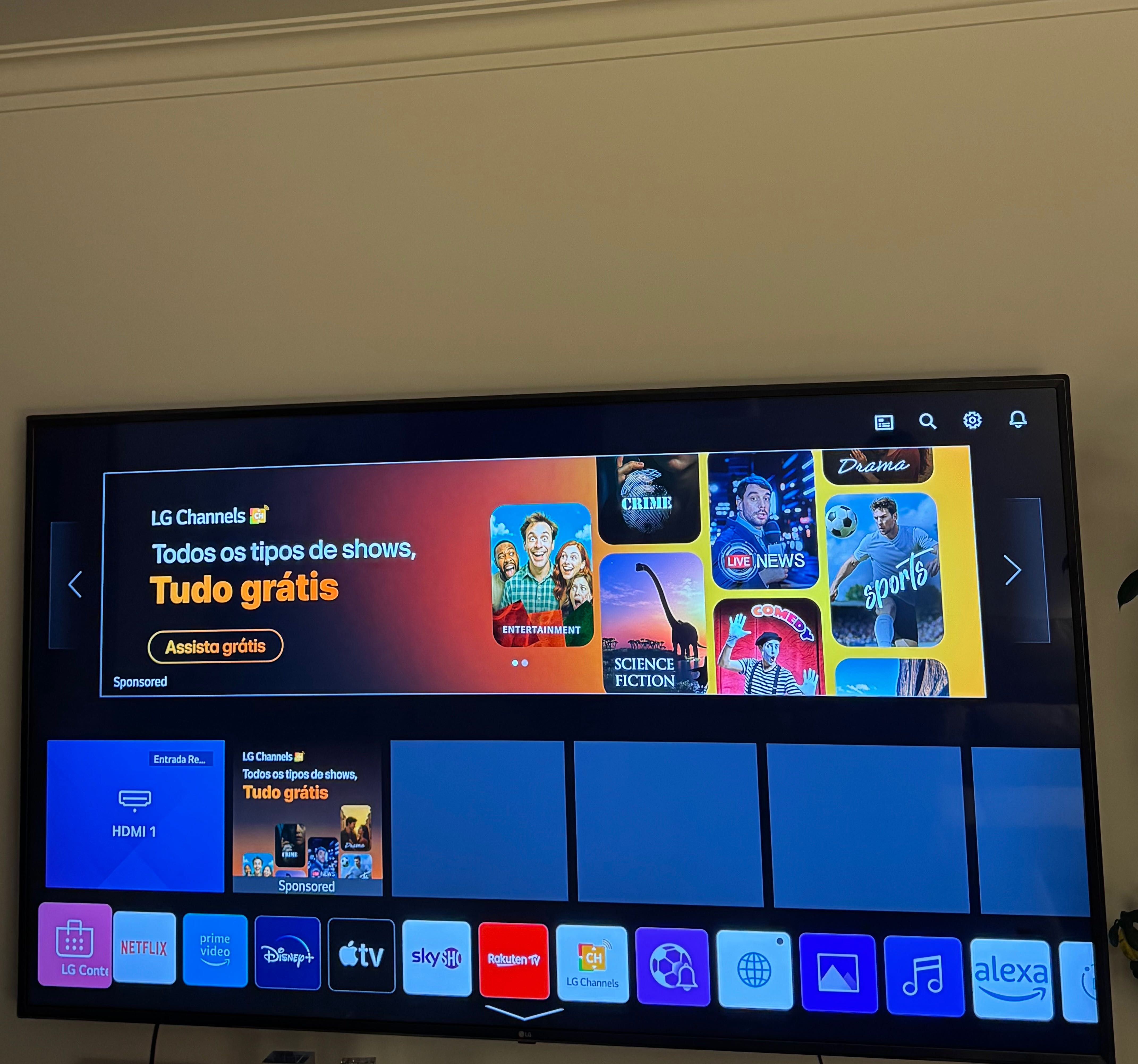 TV LG 75 LED 4K Smart TV, Rigorosamente como nova!