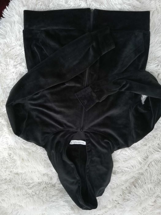 bluza Mielczarkowski xs s 36 czarna bluza welurowa Mielczarkowski s 36