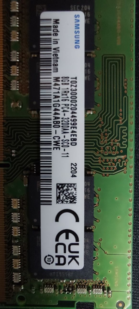 Продаю SODIMM DDR-4 3200 2x8gb (16gb)