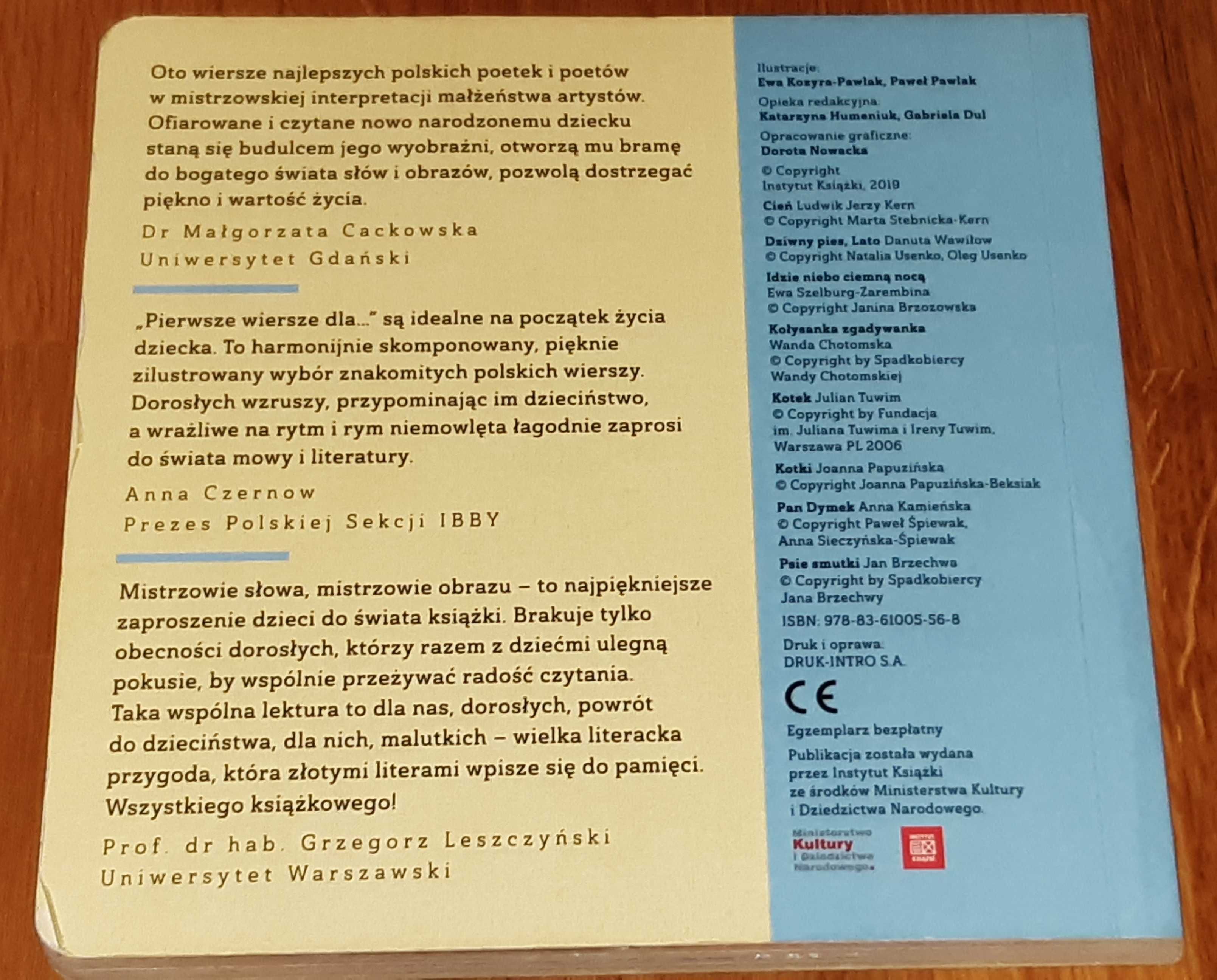 Pierwsze wiersze dla... wyd. Instytut Książki