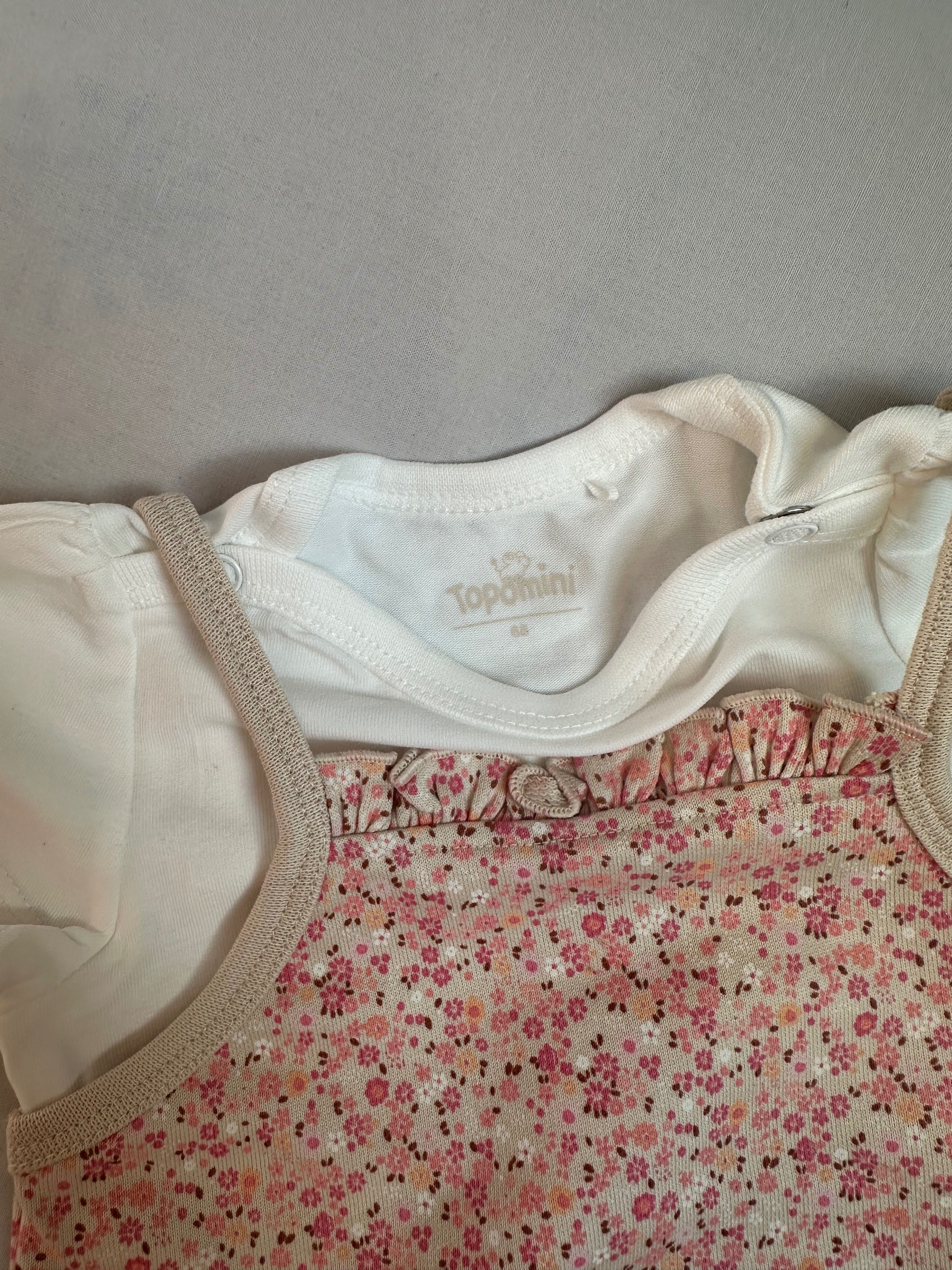 Rampersy niemowlęce + body, 68, nowe
