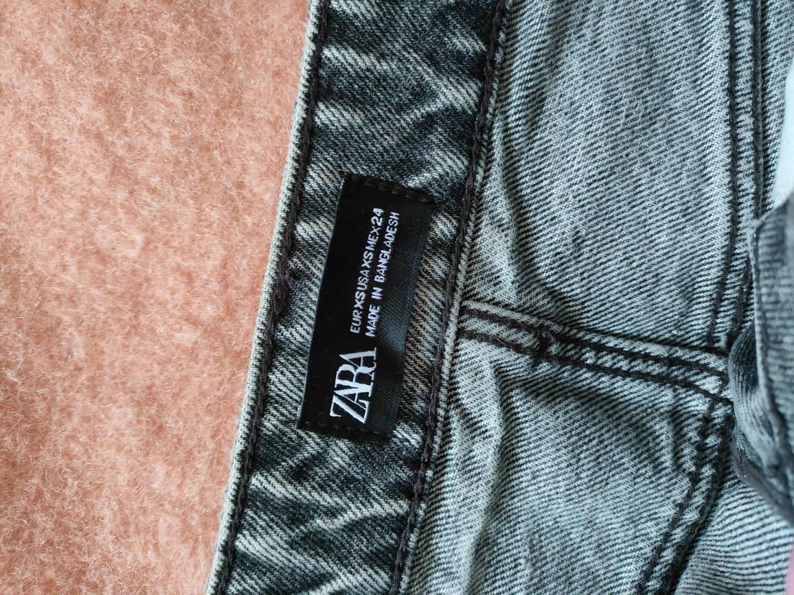 Jeansowa spódnica szara Zara XS