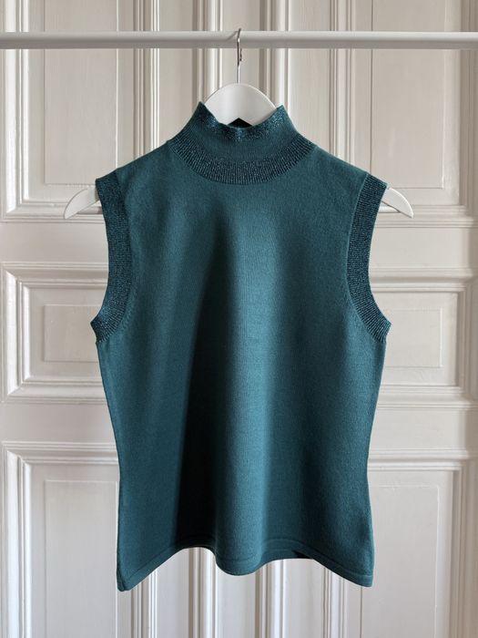 Austin Reed Acrylic/Wool Knit - sewter z akrylu i wełny